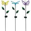 Alpine Metal 33 In. H. Insect with Hydrangea Wings Solar Stake Light Pack of 6
