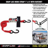 Snap-Loc Cargo Strap,Ratchet,8 ft.,833 lb. SLTHS108RR