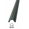 Sign Post, U-Channel, Steel, Pre-Punched, 30 Mounting Holes, 6 ft. Length, 2 1/4 Width, Green