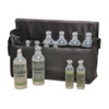 Eyewash Travel Pack, Vinyl Case, Black, Includes 12 Bottles, 12 in H x 8 in W  32-000440-0000