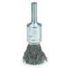 Weiler Crimped Wire End Wire Brush, Steel, 1/2" 96101