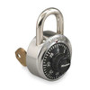 Master Lock Combination Padlock, Front, Black-Silver 1525EZRC