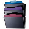 Officemate Wall Pocket,Letter,Black,7 In H,PK3 21422