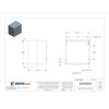 Captive Screws Electrical Enclosures, 8 in H, 6 in D, 8 in W, 1, Steel  SC080806NK