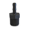 Banjo HB050-025, 1/4 in Barbed x 1/2 in MNPT Adapter HB050-025