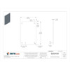 Wiegmann Interior Panel, 14 Gangs, Steel, Back Panel Box Type NP1612