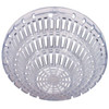 Smoke Detector Guard, Polycarbonate, Flush Mount, 9 in W x 9 in H x 3 3/4 in D, Clear