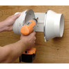 Soler & Palau Plastic 4"dia,3.8"H,3.8"W Inline DuctFan TD-100