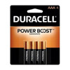 Duracell Coppertop AAA Alkaline Battery, 1.5V DC, PK4 MN2400B4Z