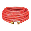 5/8 in ID x 50 ft L Water Hose, Rubber Tube, Red, Brass x Brass Fitting