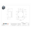 Screw Down Clamps Electrical Enclosures, 6 in H, 4 in D, 6 in W, 12, 13, Steel  A606CH
