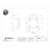 Screw Down Clamps Electrical Enclosures, 6 in H, 4 in D, 6 in W, 12, 13, Steel  A606CH