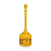 Eagle Mfg 40 in H Cigarette Receptacle, 2 gal, 12 in Dia, Yellow 1205
