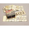 C.H. Hanson Interlocking Stncls,Numb & Letters,Brass, 10071 10071
