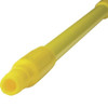 Vikan 51" Color Coded Handle, 1 1-4 in Dia, Yellow, Fiberglass 29366