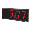 Pyramid 11-7-16" Digital Master Wall Clock, Black 41357G