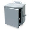 Padlockable Hasp Electrical Enclosures, 8 in H, 6 in D, 8 in W, 3R, Steel  RHC080806