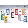 Lockout Padlock, Keyed Different, Thermoplastic, Orange, 1 1-2 in Shackle Height  411ORJ