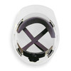 Front Brim Hard Hat, V-Gard 500, Vented, Type 1, Class C, Fas-Trac Ratchet Suspension, White