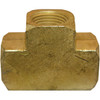 Lasco 3/8 In. FPT Yellow Brass Tee 17-9107