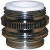 Lasco No Lead Dual Thread Male Faucet Adapter, Chrome-Plated 09-1451NL