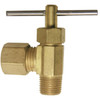 Lasco 1/4 In. C x 1/8 In. MIP Brass Angle Needle Valve 17-1109