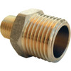 Lasco 1/2 In. MPT x 1/4 In. MPT Brass Hex Nipple 17-8745