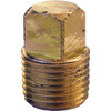 Lasco 1/8 In. MPT Brass Square Head Plug 17-9173