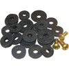 Lasco Various Black & Brass Assortment Flat Faucet Washers & Screws 02-1263