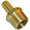 Lasco 3/4 In. MPT x 1/2 In. Brass Hose Barb Adapter 17-7765
