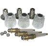 Lasco Price Pfister 3-Valve Round Clear Tub & Shower Handle Kit 01-9455