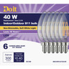 SIM Supply, Inc. 6pk 40wb11sw T20led Bulb 362186