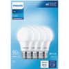 Philips 60W Equivalent Daylight A19 Medium LED Light Bulb (4-Pack) 575837 500247