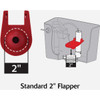 Korky EasyFix Universal Flush Valve Repair Kit with 2 In. Adjustable Flapper 2003BP 492493