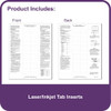 C-Line Products Sheet Protector Set,8 Tab,Multicolor,PK8 05580