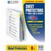 C-Line Products Sheet Protector Set,8 Tab,Multicolor,PK8 05580