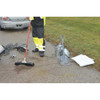 No. 3 Industrial Square Point Shovel, Plastic Blade, 23-1-2 in L, Gray  6981RG