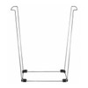 Bag Holder, For 30 gal and 33 gal Bag, 16 in L 14 in W 23 in H, Steel, Silver