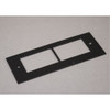Wiremold Communications Plate,Black,Steel OFR47-2A