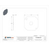 Box Cover, Octagon Box Type, 1 Gang, Galvanized Steel, KO Centered Cover Type  724