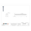 Sheet Metal Screw, #8 x 1-1-2 in, Zinc Plated Steel Pan Head Torx Drive, 100 PK  401100