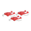 Korky Toilet Flapper, Rubber, Red, PK3 2001TP