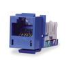 Hubbell Premise Wiring Modular Jack,0.875 in H,Blue HXJ6B