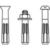 Dynabolt Sleeve Anchor, 3-8" Dia., 3" L, Carbon Steel Zinc Plated, 50 PK  HN-3830