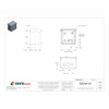 Padlockable Hasp Electrical Enclosures, 6 in H, 4 in D, 6 in W, 3R, Steel  RSC060604