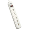 Tripp Lite Outlet Strip, Surge, 6 5-15R, 5-15P, 6 ft., Light Gray TLP606