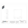 Raco Box Cover, Square Box Type, 2 Gang, Galvanized Zinc, Blank Cover Type 832SP