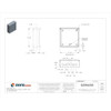 Padlockable Hasp Electrical Enclosures, 12 in H, 4 in D, 12 in W, 3R, Steel  RSC121204