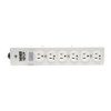Outlet Strip, Surge, Hospital Grade, 6 5-15R-HG, 5-15P-HG, 15 ft., White  SPS-615-HG