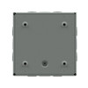 Wall Mount Electrical Enclosure, Screw On, Metallic, 8 in H, 8 in W, 4 in D, NEMA 1, Carbon Steel